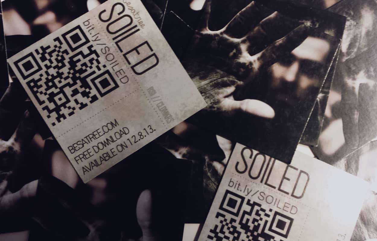 soiled - square business card design