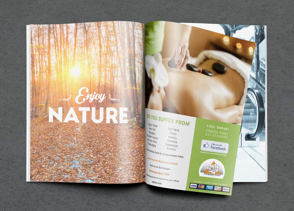 ohtla - full page magazine ad design