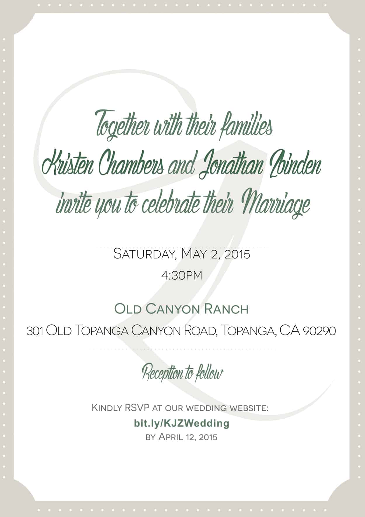 zbinden - wedding invitation design