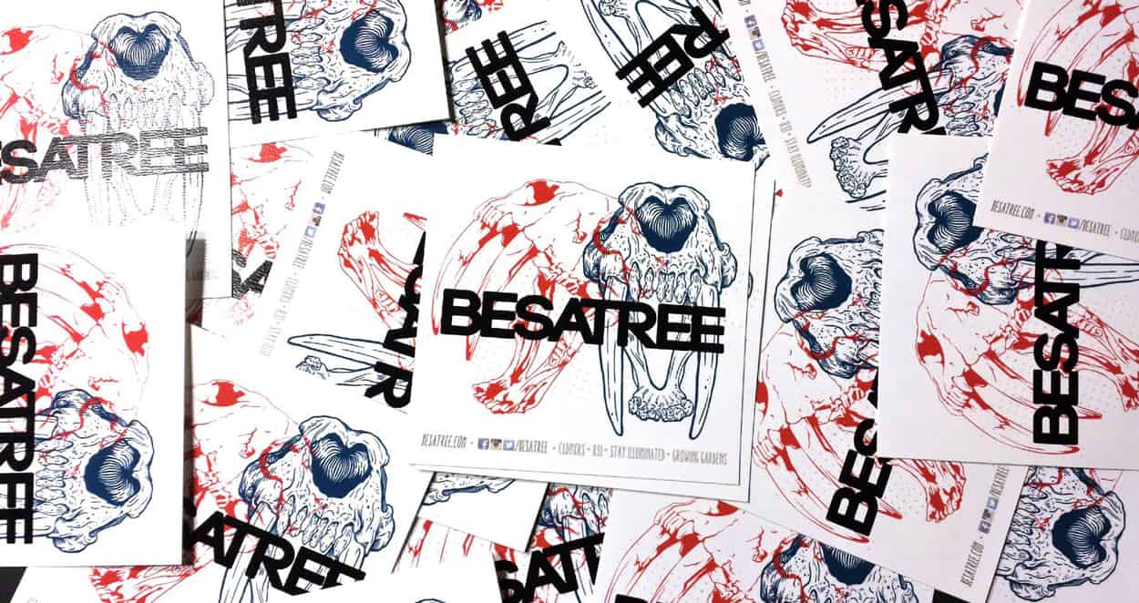 besatree - sticker design - sabertooth