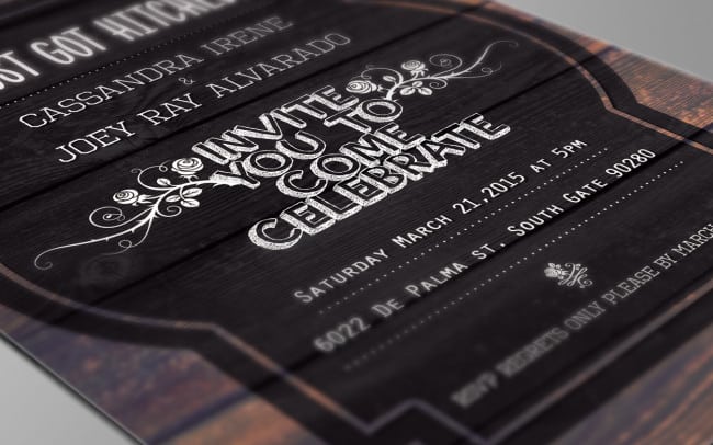 joe alvarado - wedding invitation design