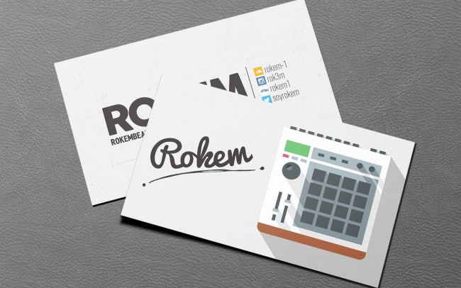 rokem - business card design