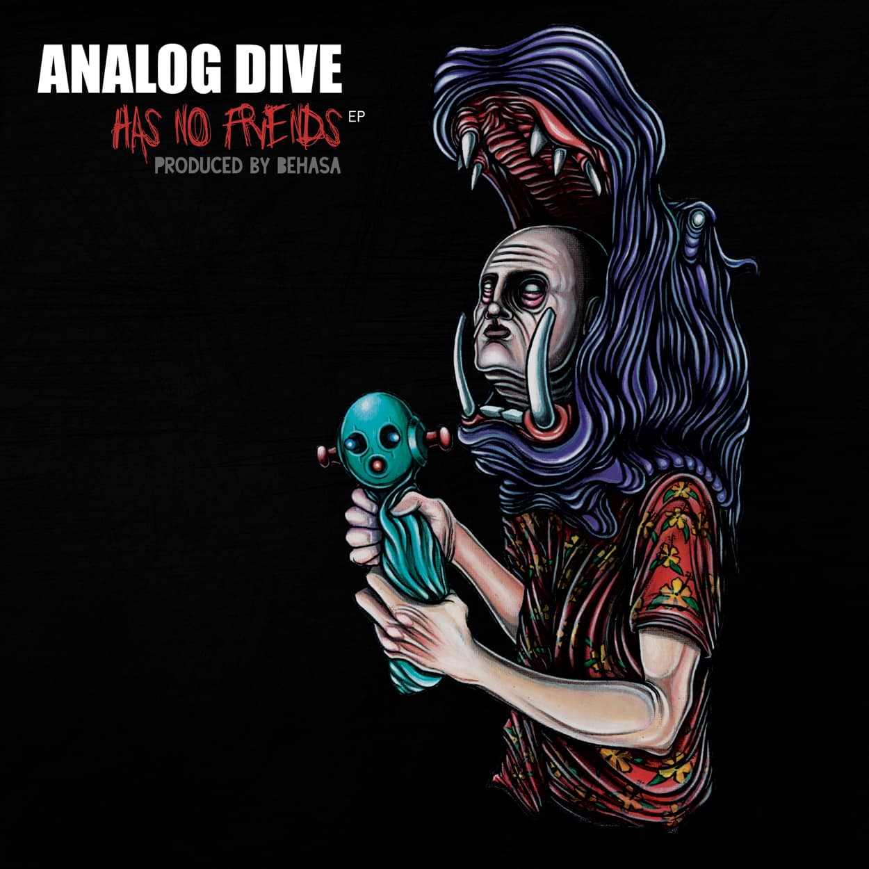 analog dive has no friends - album art design