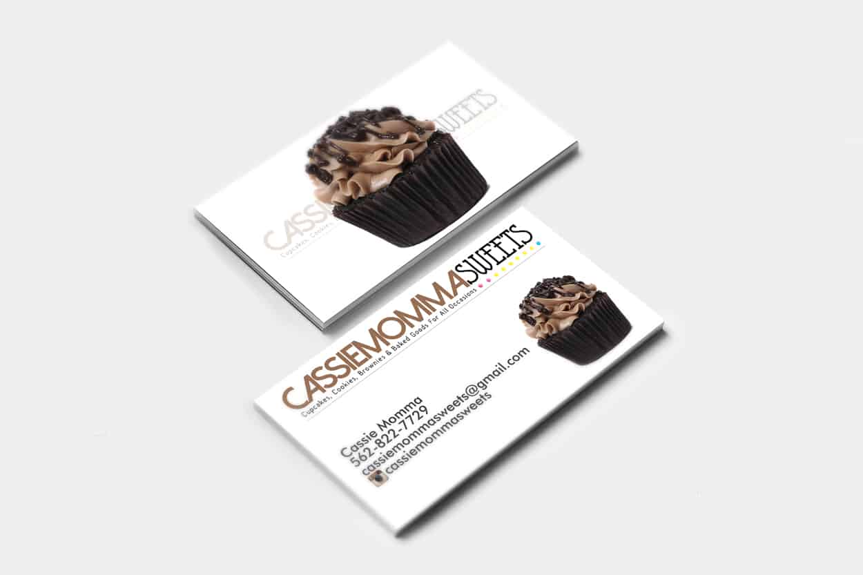 cassiemomma sweets - business card design