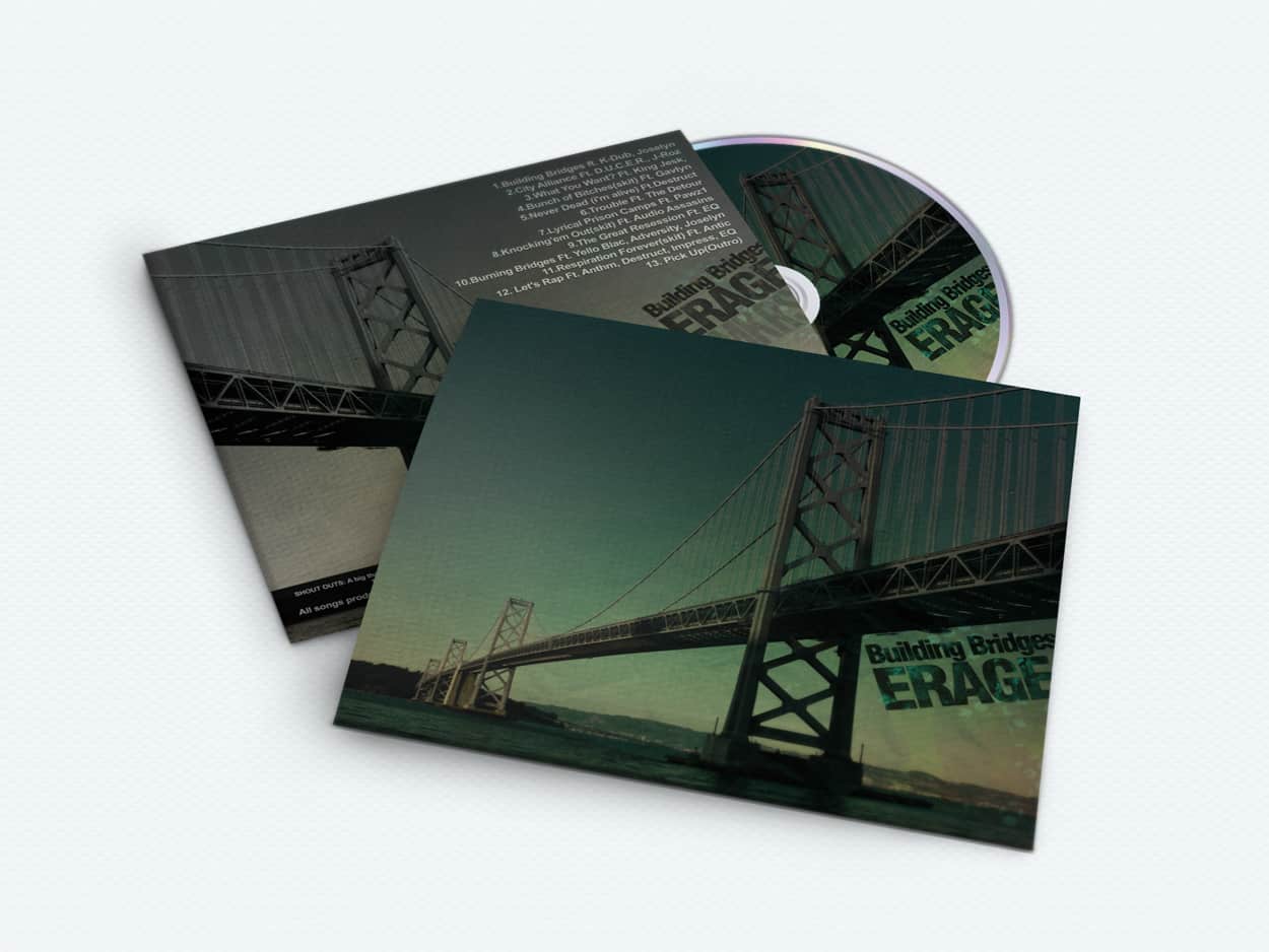 erage - building bridges - album art design