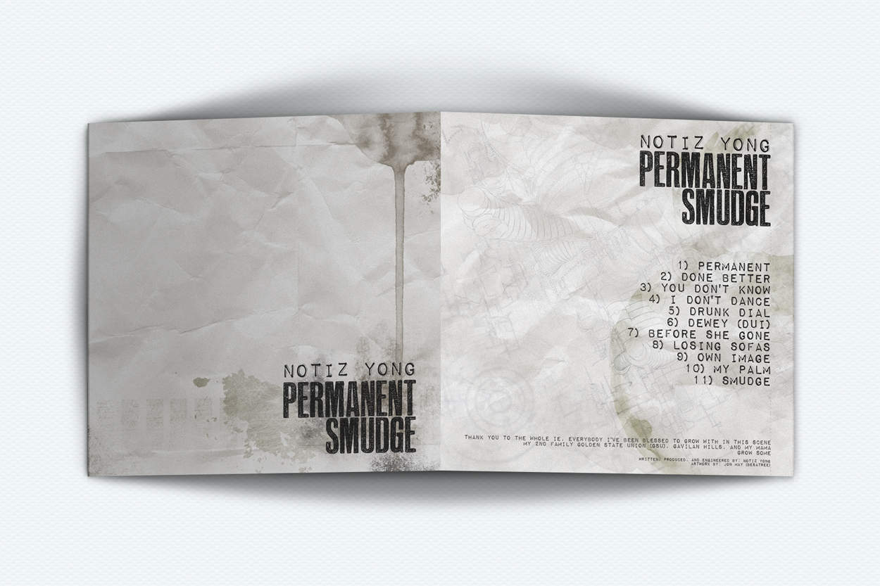 permanent smudge - album art design