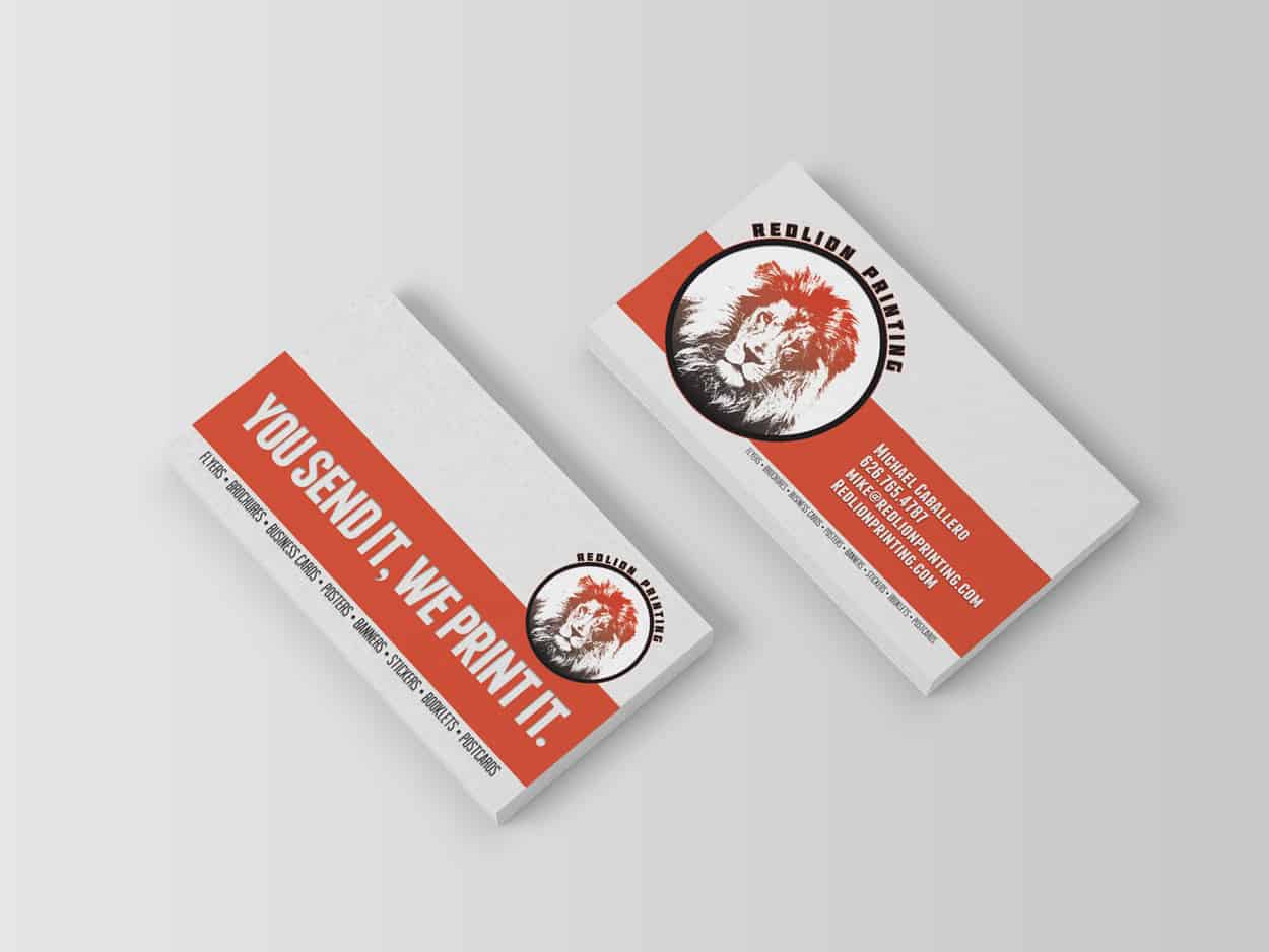 redlion printing - business card design