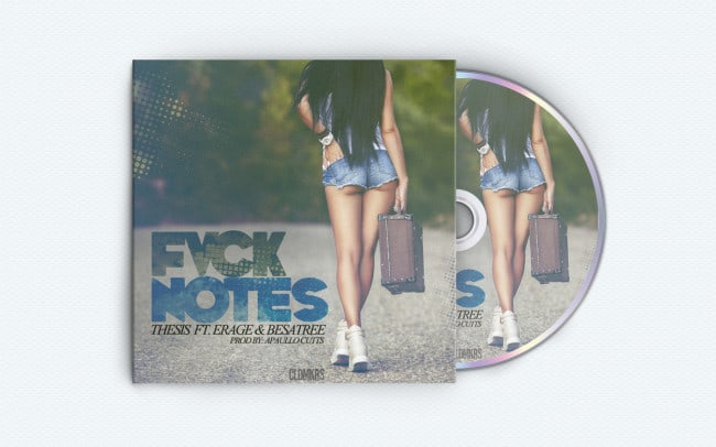 thesis - fvck notes - album art design