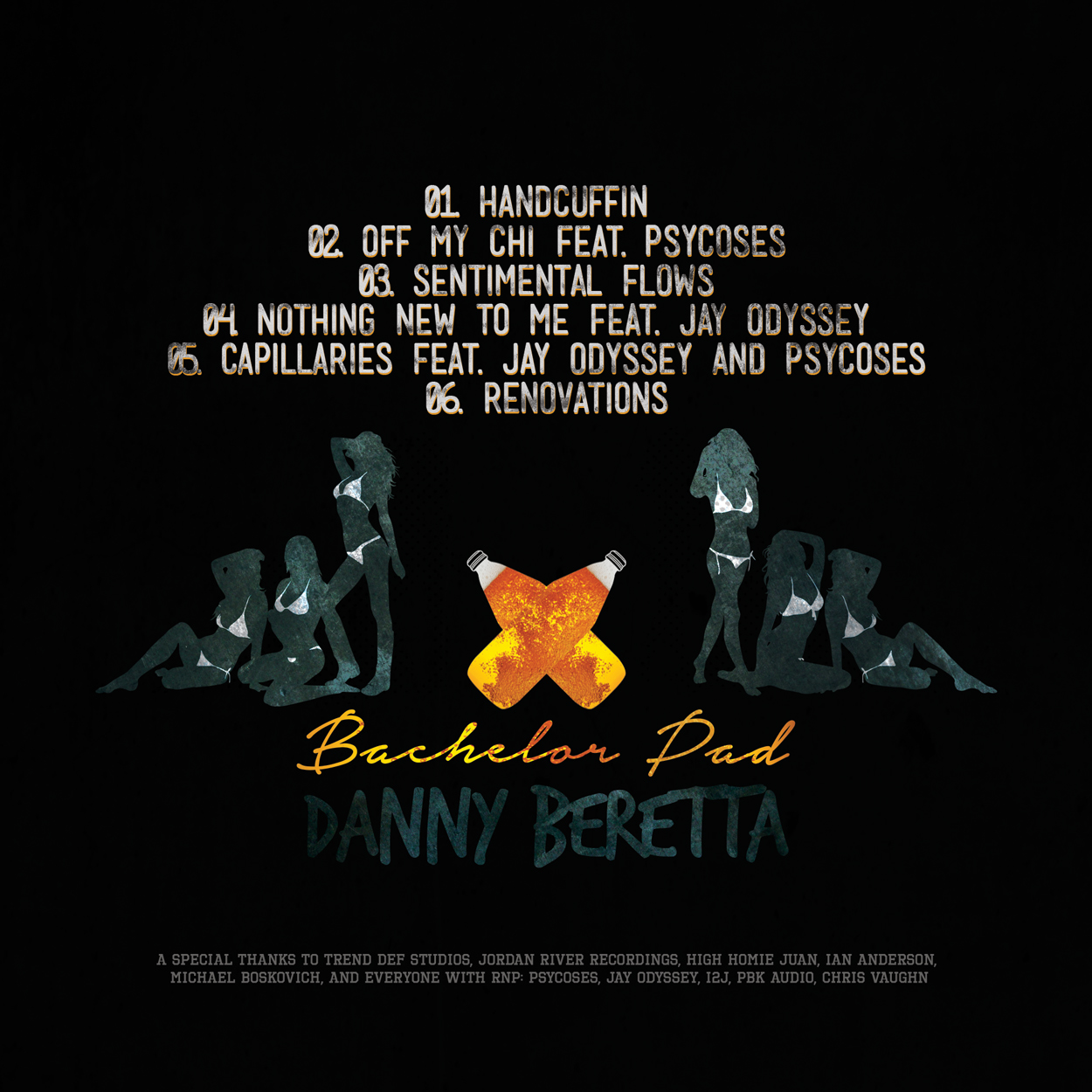 danny beretta - bachelor pad - album art design