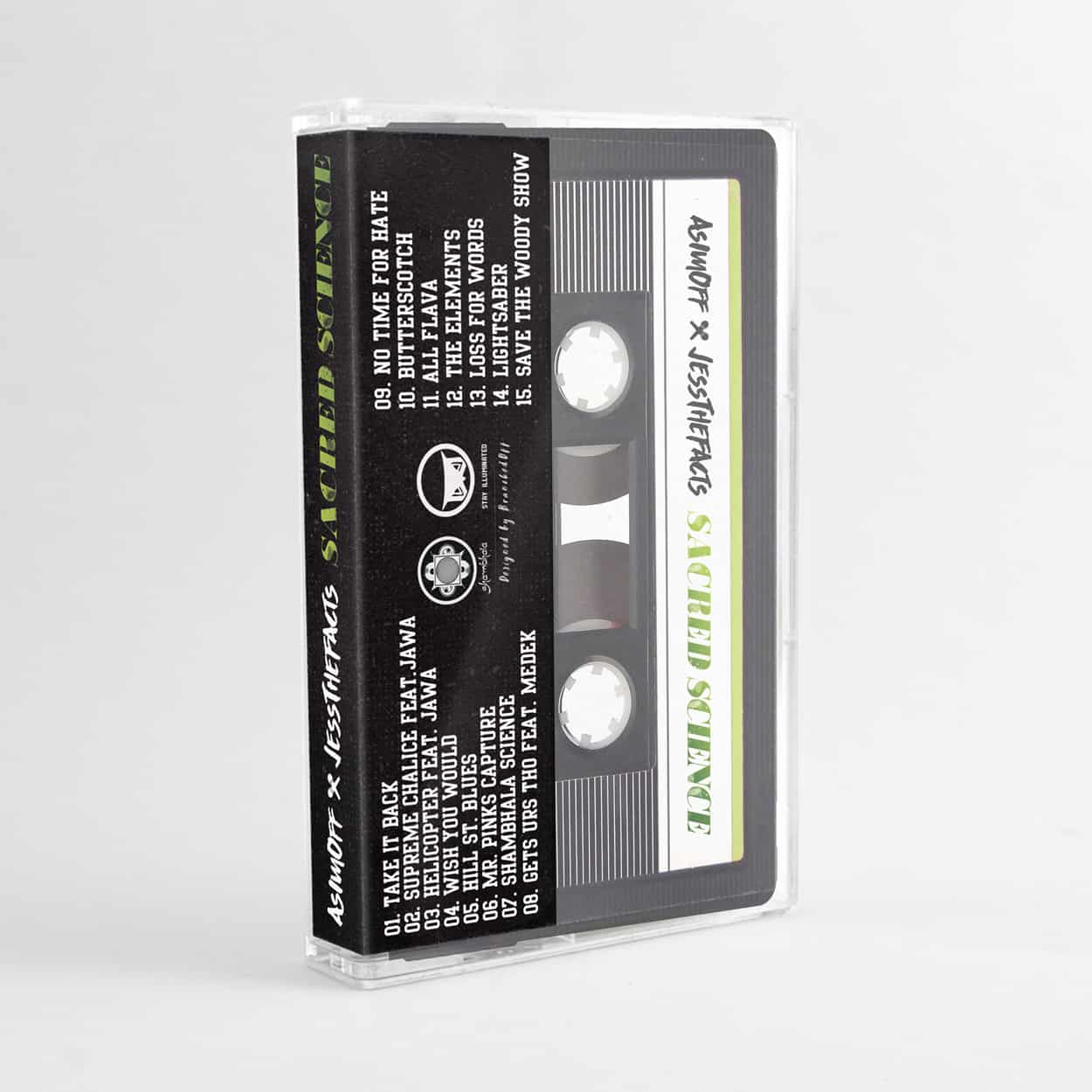 sacred science - cassette tape design