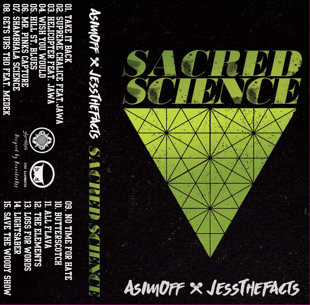 sacred science - cassette tape design