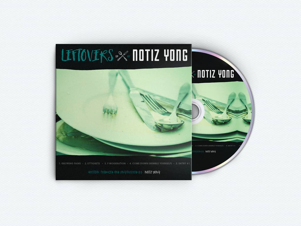 notiz yong - leftovers ep - album art design