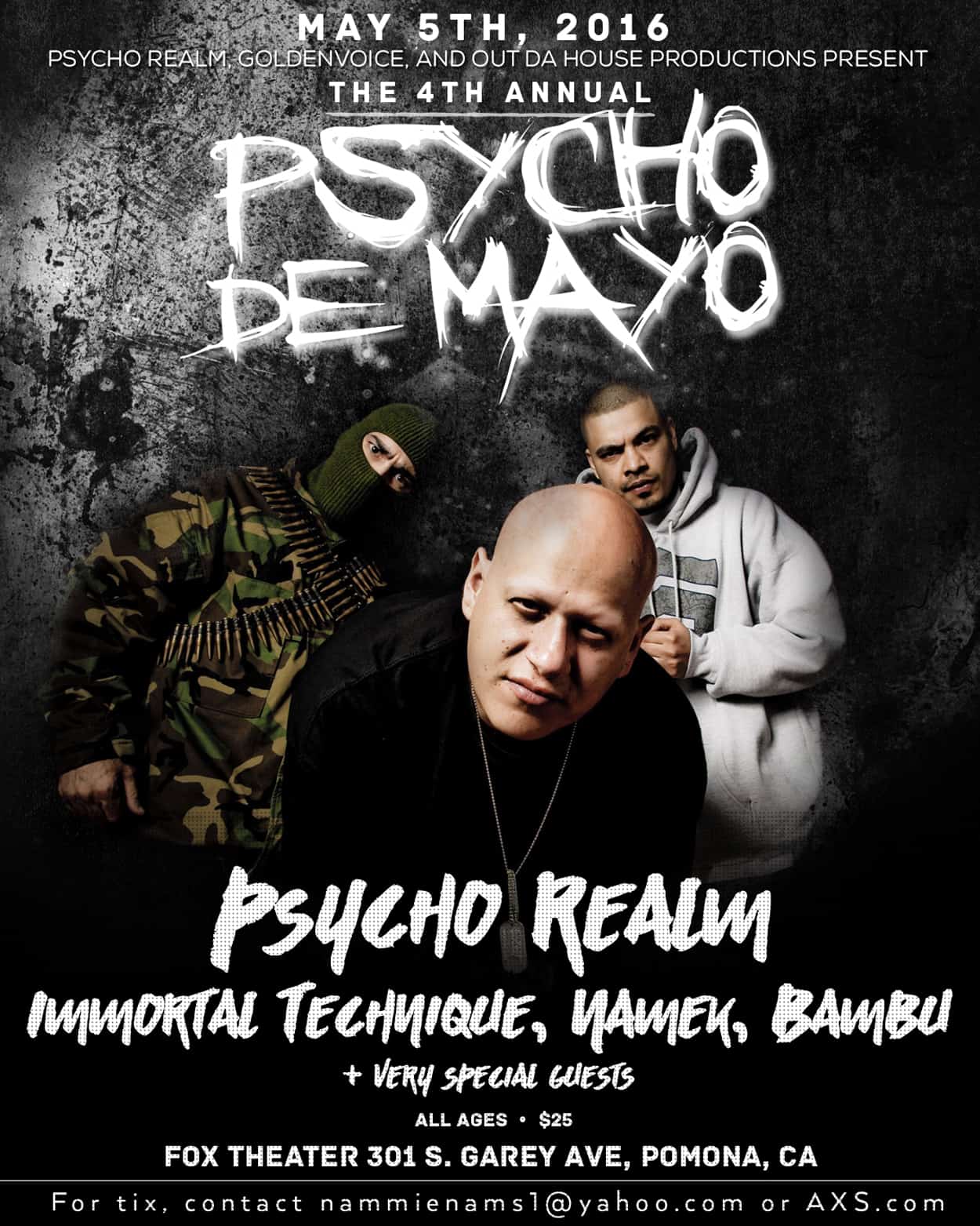 psycho de mayo - flyer design