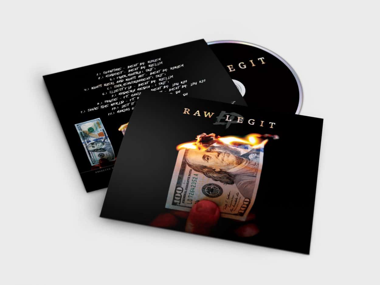 raw legit - ep - album art design