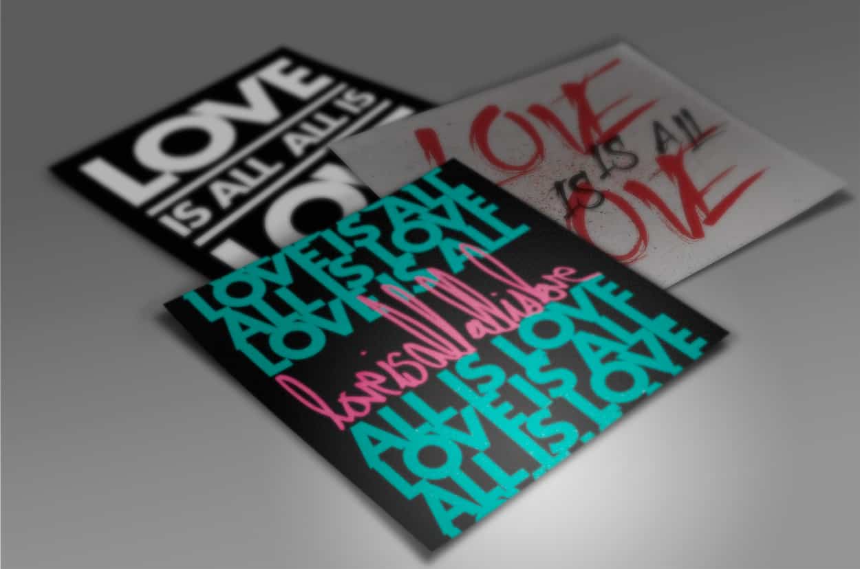 love is all, all is love - sticker design