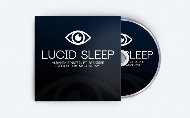 albania einstein - lucid sleep - album art design
