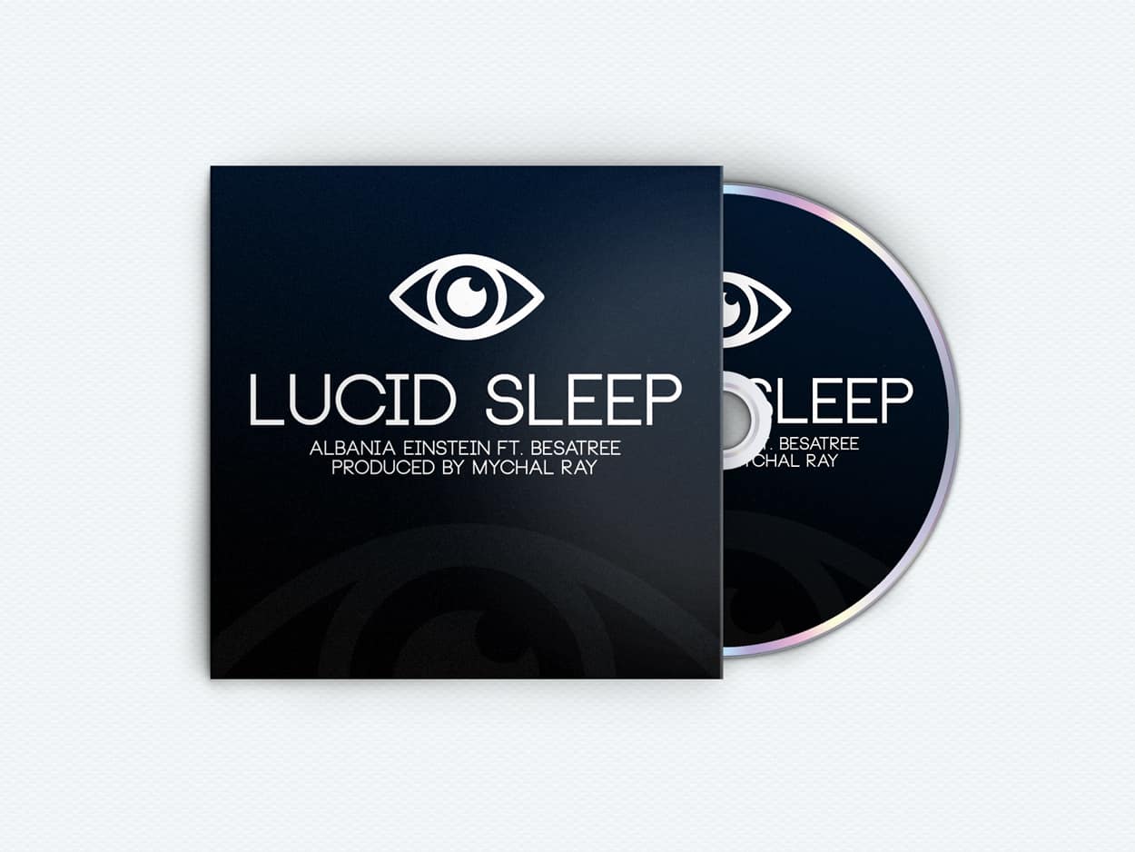albania einstein - lucid sleep - album art design