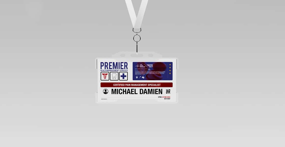 Premier-Health-Management-Services---Name-Badge-Design